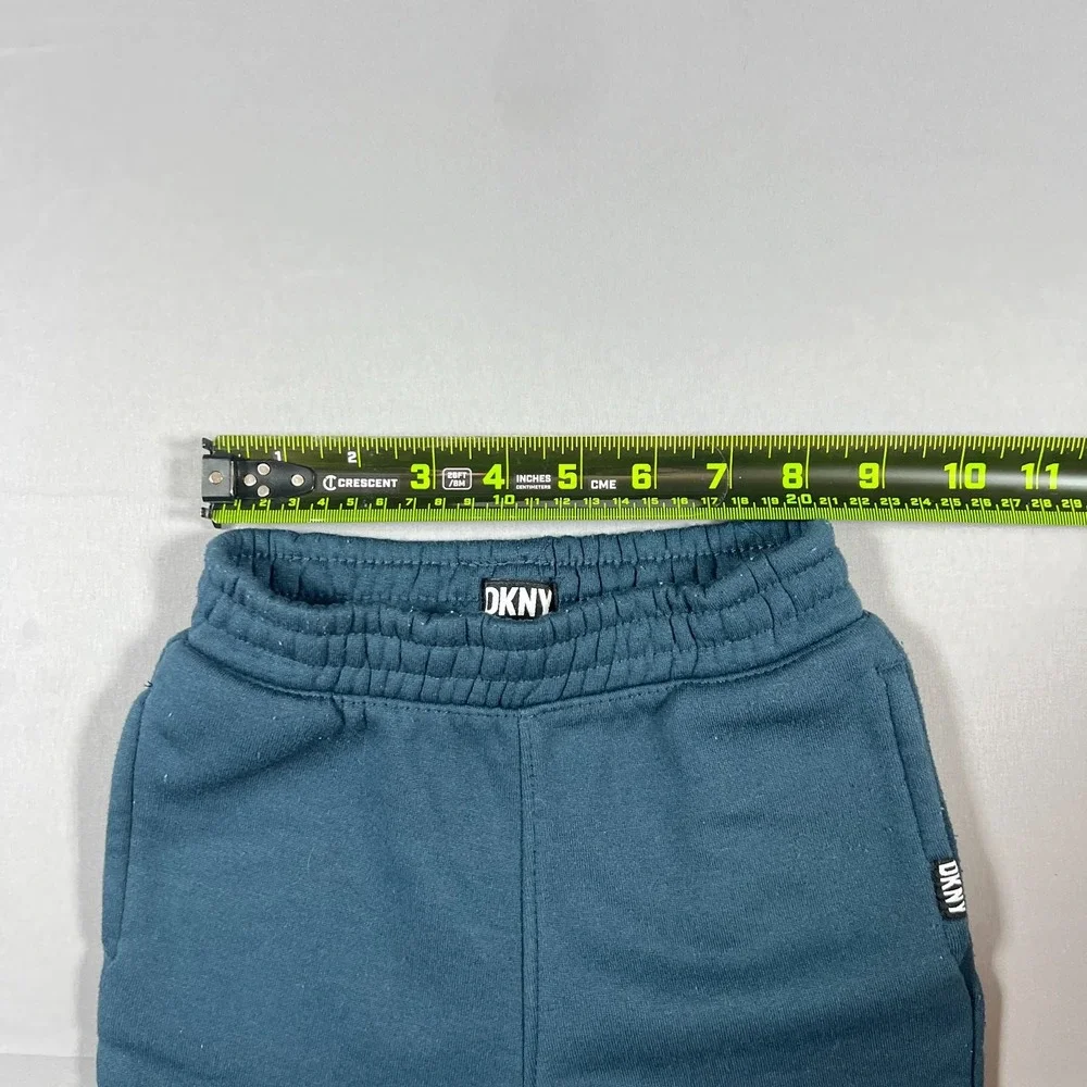 Dkny Outfit Set Kids 24M Blue Plaid Sherpa Lined Hooded Cotton Elastic Waistband